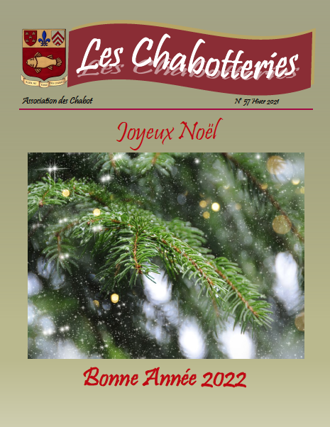 Page couverture de la revue Les Chabotteries - Numéro 57 | Association des Chabot