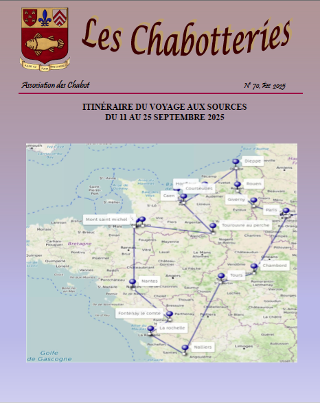 Les Chabotteries - Numéro 58 - Couverture Français | Association des Chabot